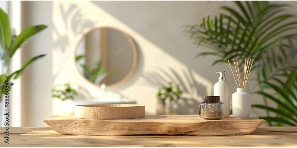 Minimalist Bathroom Decor with Wooden Accents Minimalist Bathroom Decor with Wooden Accents