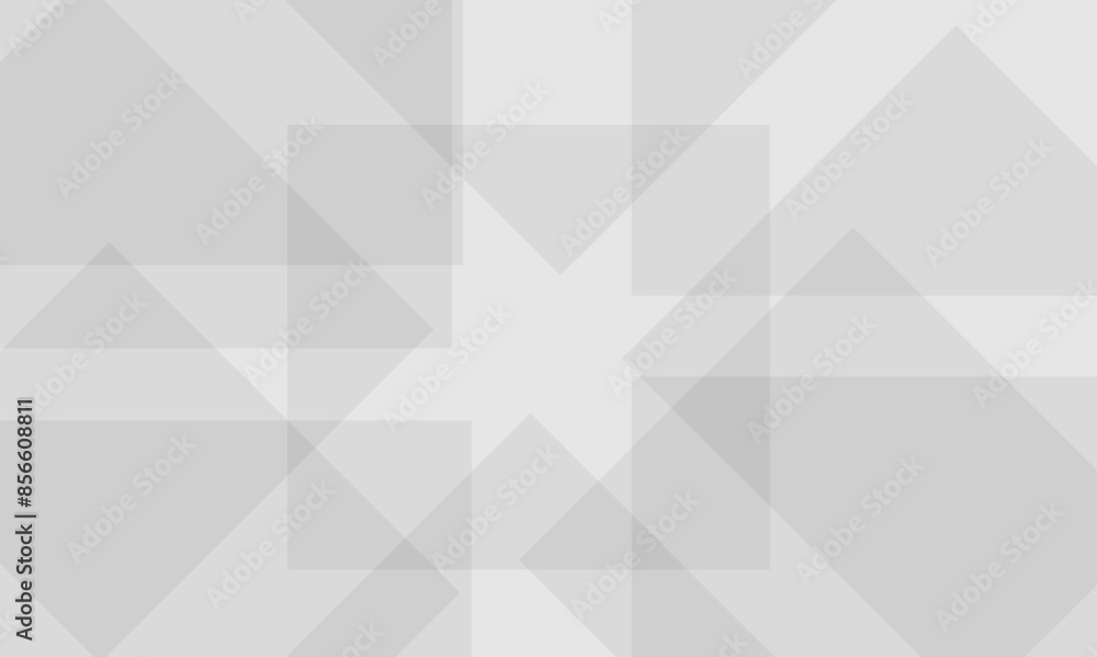 Fototapeta premium Abstract white and grey geometric minimal square shape banner background. Concept for template, texture, website, banner and brochure background. Vector illustration