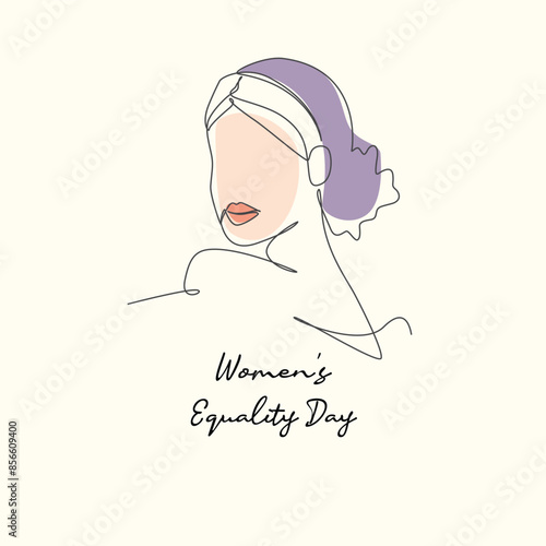 line art of Womens Equality Day good for Womens Equality Day celebrate. line art.