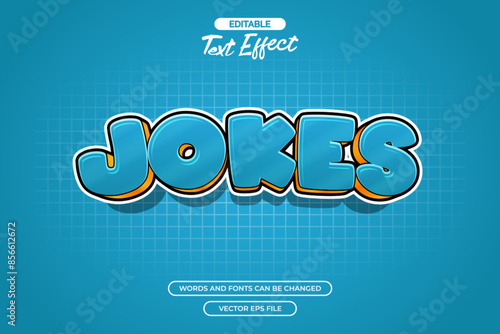 Jokes editable text effect