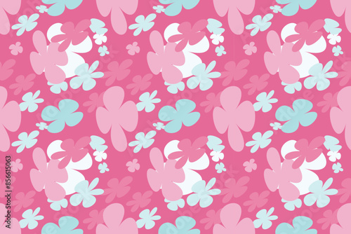 Wallpaper Mural Simple Flowers Pattern Seamless Little Floral Liberty Seamless Texture Background. Spring, Summer Romantic Blossom Flower Garden Seamless Pattern for Your Designs Torontodigital.ca