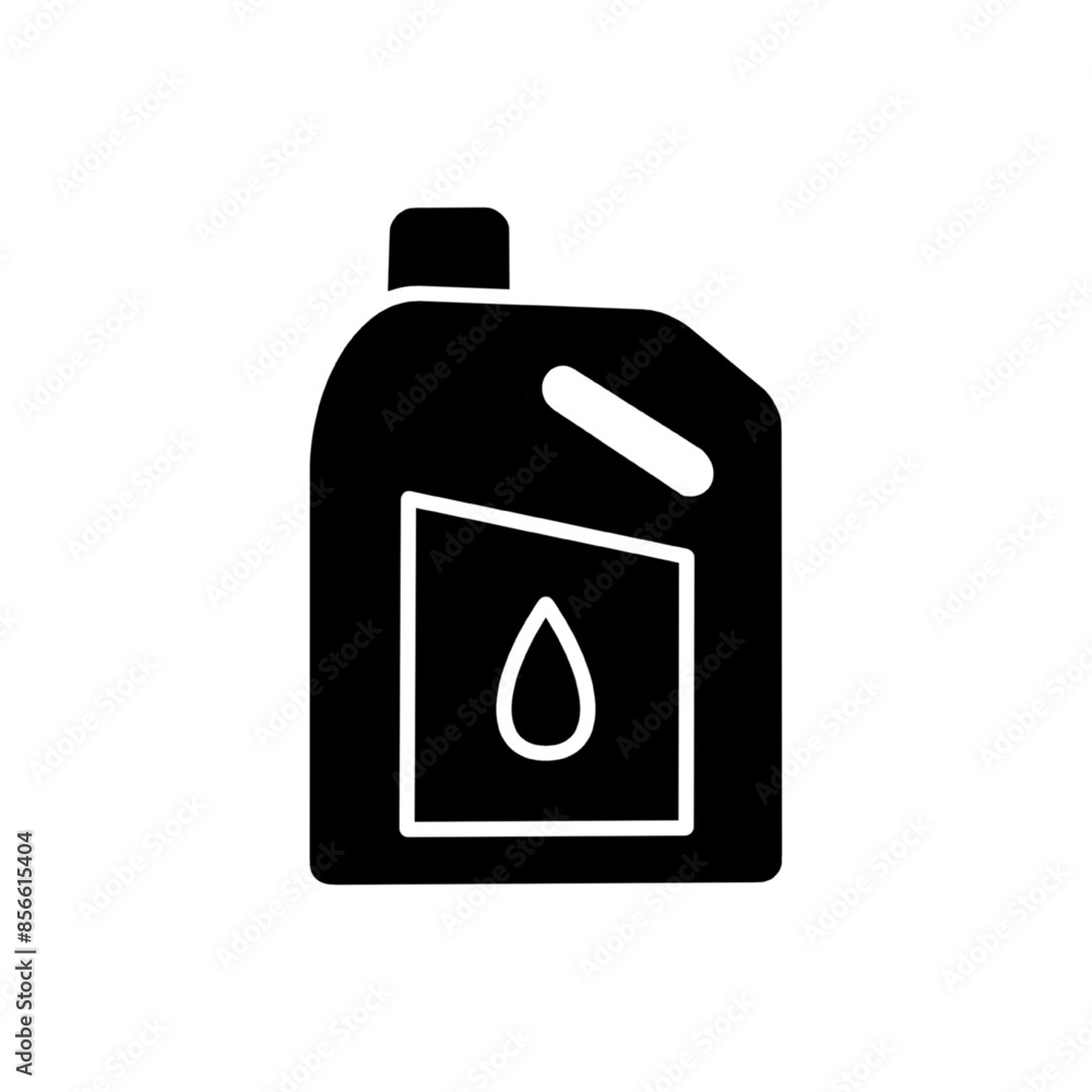 Black Canister for flammable liquids icon isolated on white background. Oil or biofuel, explosive chemicals, dangerous substances. Vector Black Canister for flammable liquids icon isolated on white background. Oil or biofuel, explosive chemicals, dangerous substances. Vector