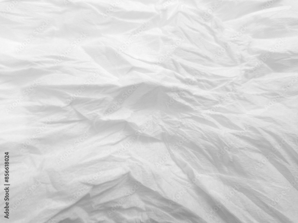 Obraz premium Abstract crumpled texture white tissue background
