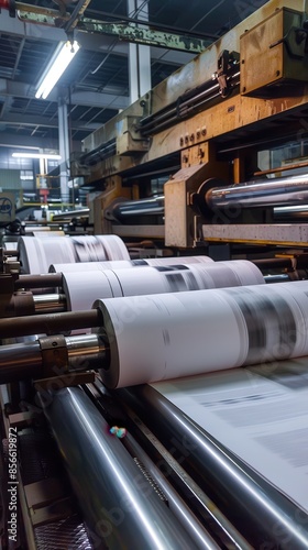 Close-up of a printing press in operation © Sasa Visual