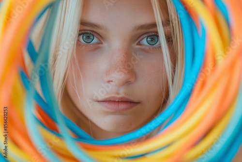 A swirling vortex of colorf...