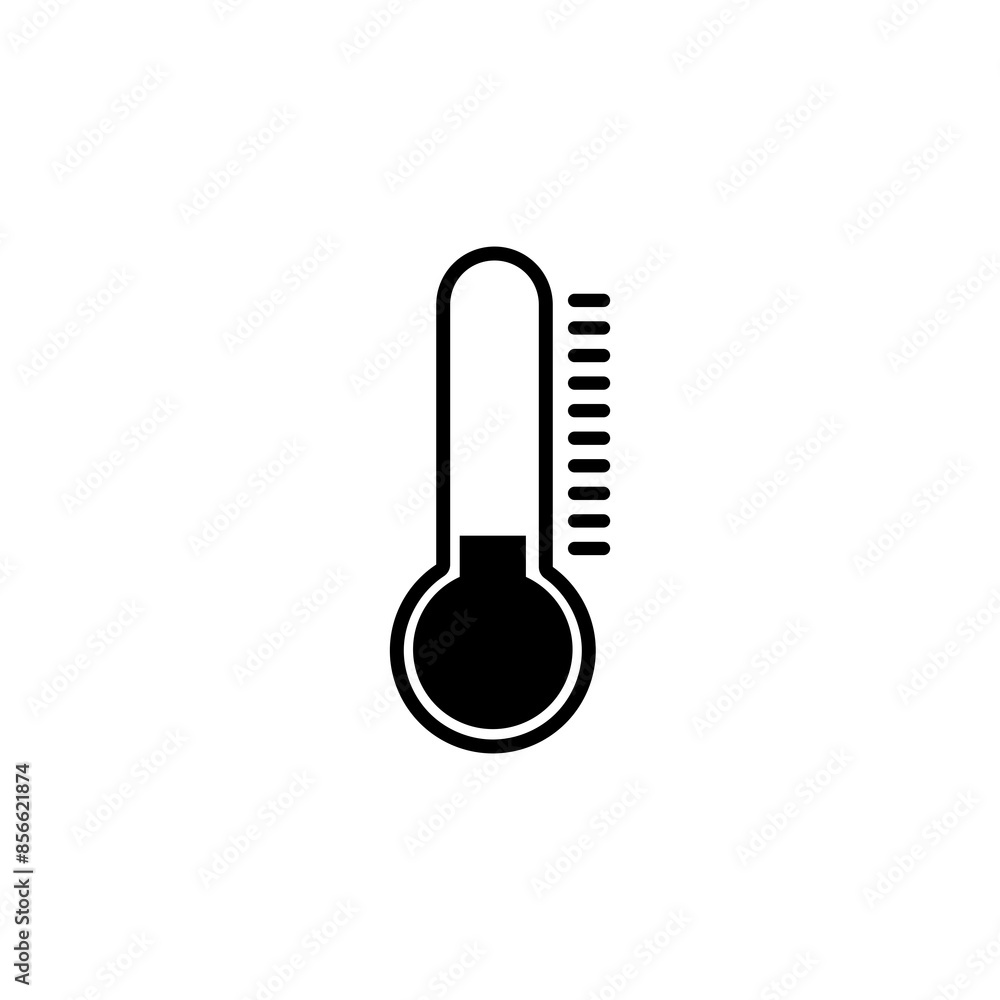 Thermometer icon isolated on transparent background Thermometer icon isolated on transparent background