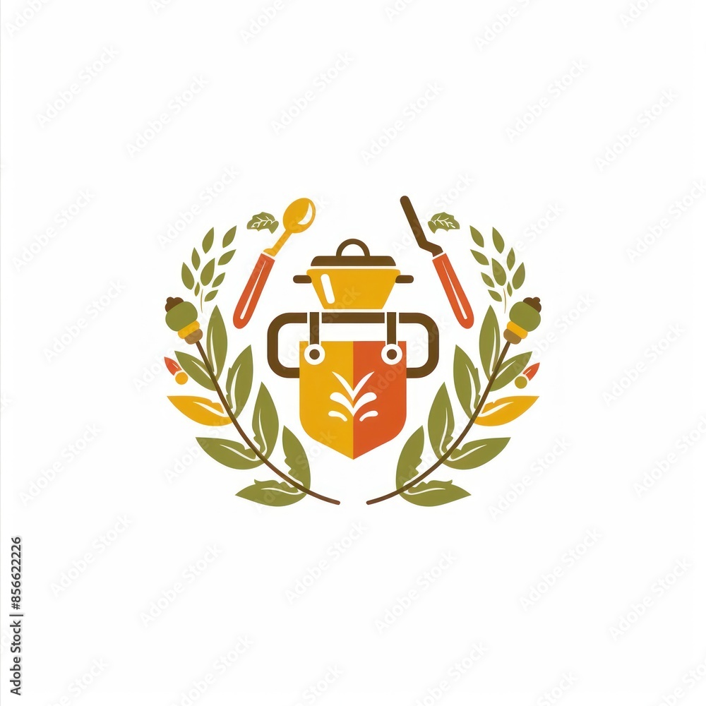 Obraz premium Culinary Crest: A Symbol of Cooking