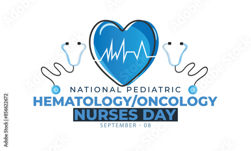 National Pediatric Hematology Oncology Nurses Day. background, banner, card, poster, template. Vector illustration.