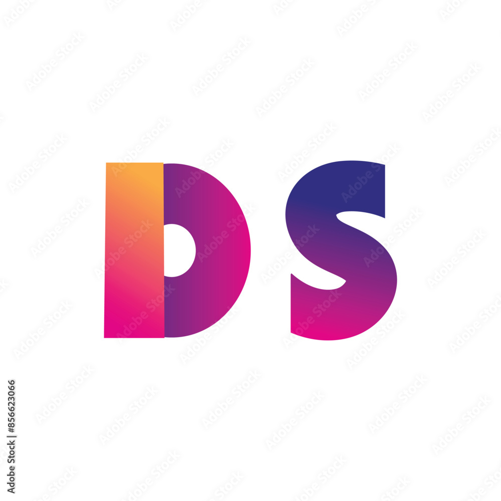 Initial Letter DS Logo Lowercase, magenta and orange, Modern and Simple Logo Design Initial Letter DS Logo Lowercase, magenta and orange, Modern and Simple Logo Design