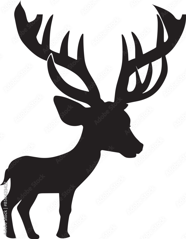 Fototapeta premium deer silhouette vector