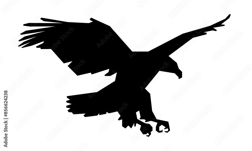 silhouette of eagle vector illustration silhouette of eagle vector illustration