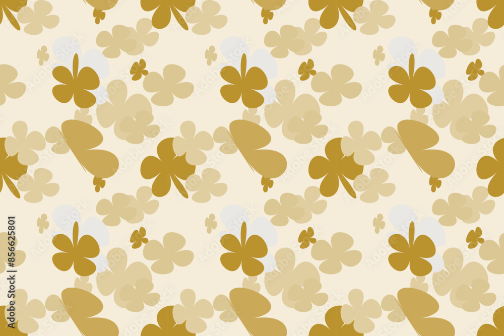 Fototapeta premium Floral Pattern Background Little Floral Liberty Seamless Texture Background. Spring, Summer Romantic Blossom Flower Garden Seamless Pattern for Your Designs