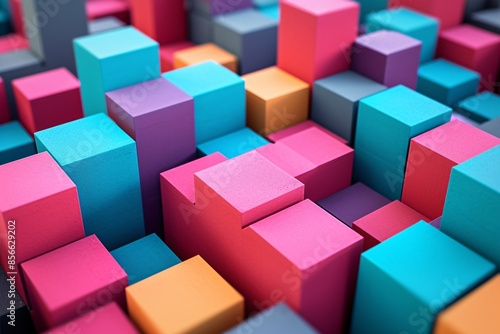 a group of colorful blocks