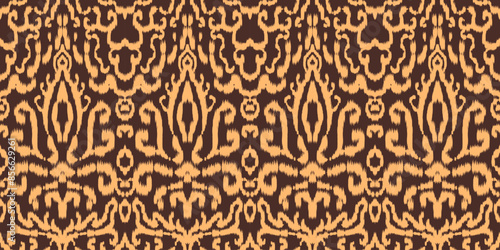 Seamless ethnic design, ikat art. beautiful hand drawn Design for textile and printingEthnic pattern.beautiful pattern. folk embroidery,bohemian style, abstract art	