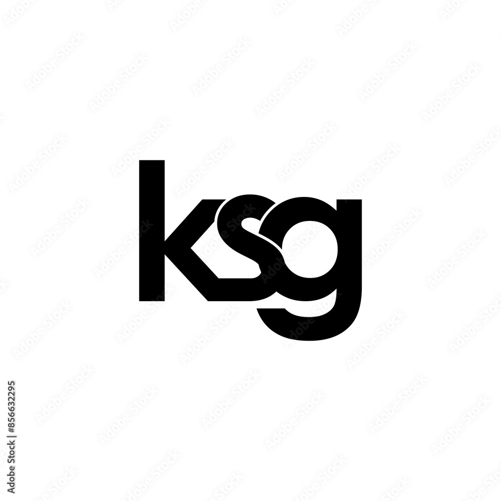 ksg lettering initial monogram logo design ksg lettering initial monogram logo design