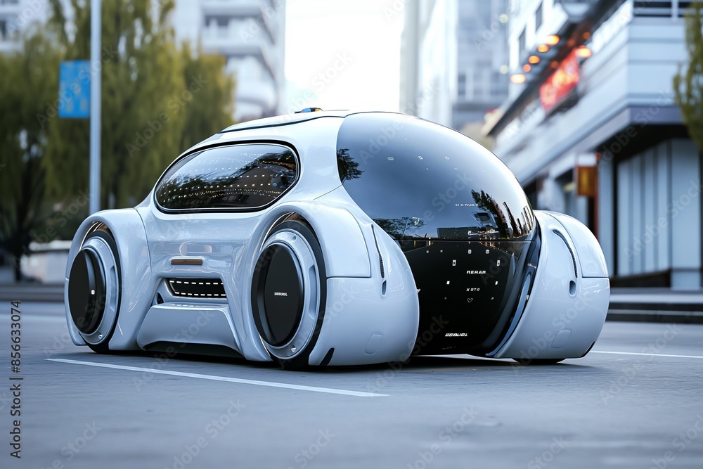 futuristic self driving car in realistic 3d by generative ai futuristic self driving car in realistic 3d by generative ai