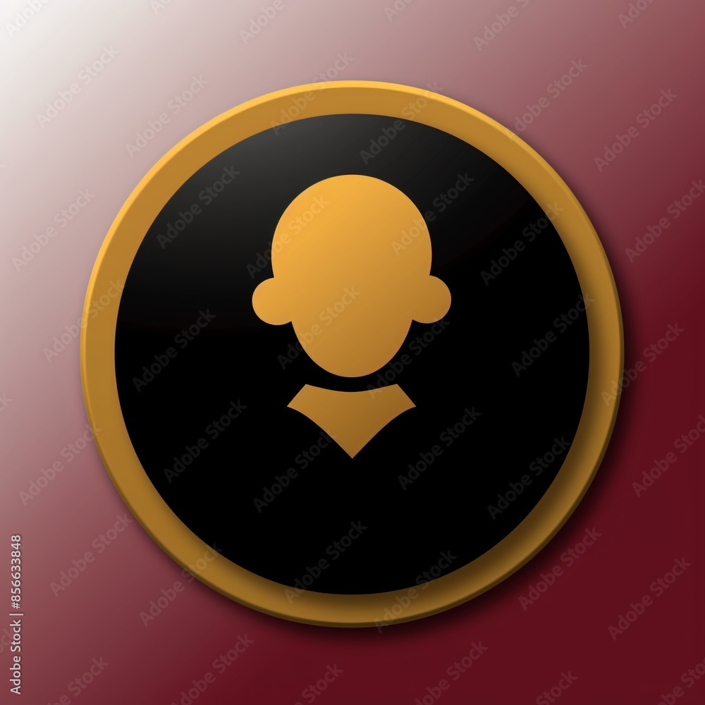 a black circle with a gold circle on it a black circle with a gold circle on it