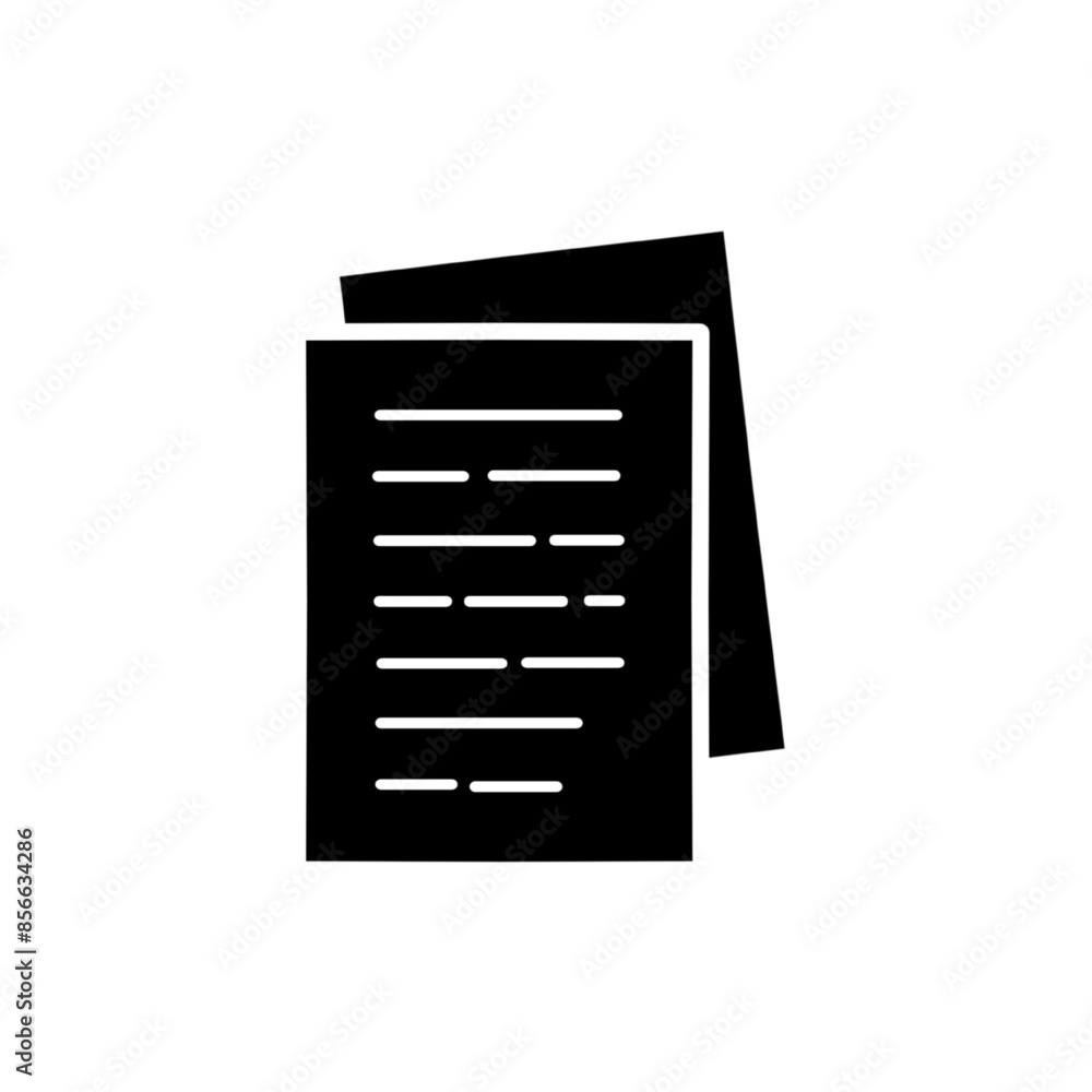 Document icon. Paperwork. File. Page. Sheet. Vector icon isolated on white background. Document icon. Paperwork. File. Page. Sheet. Vector icon isolated on white background.