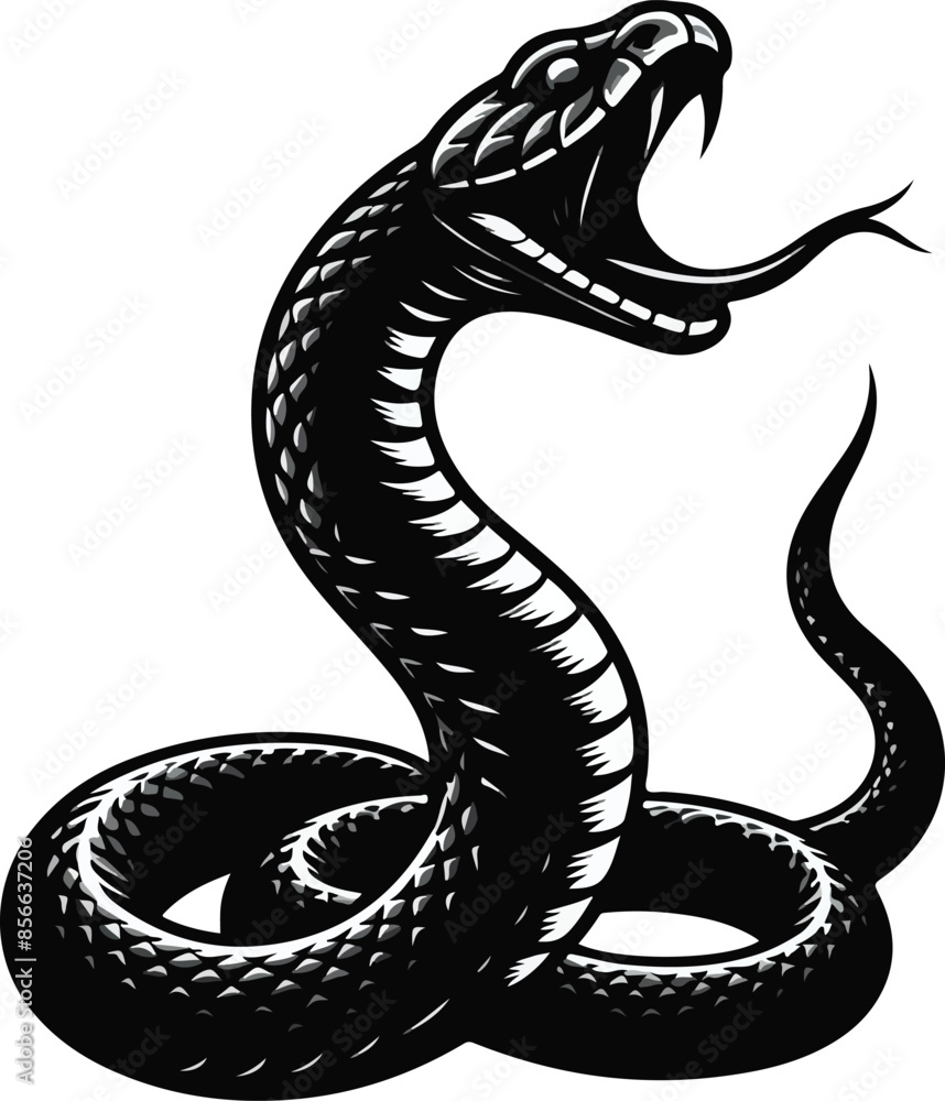 Fototapeta premium Snake vector illustration