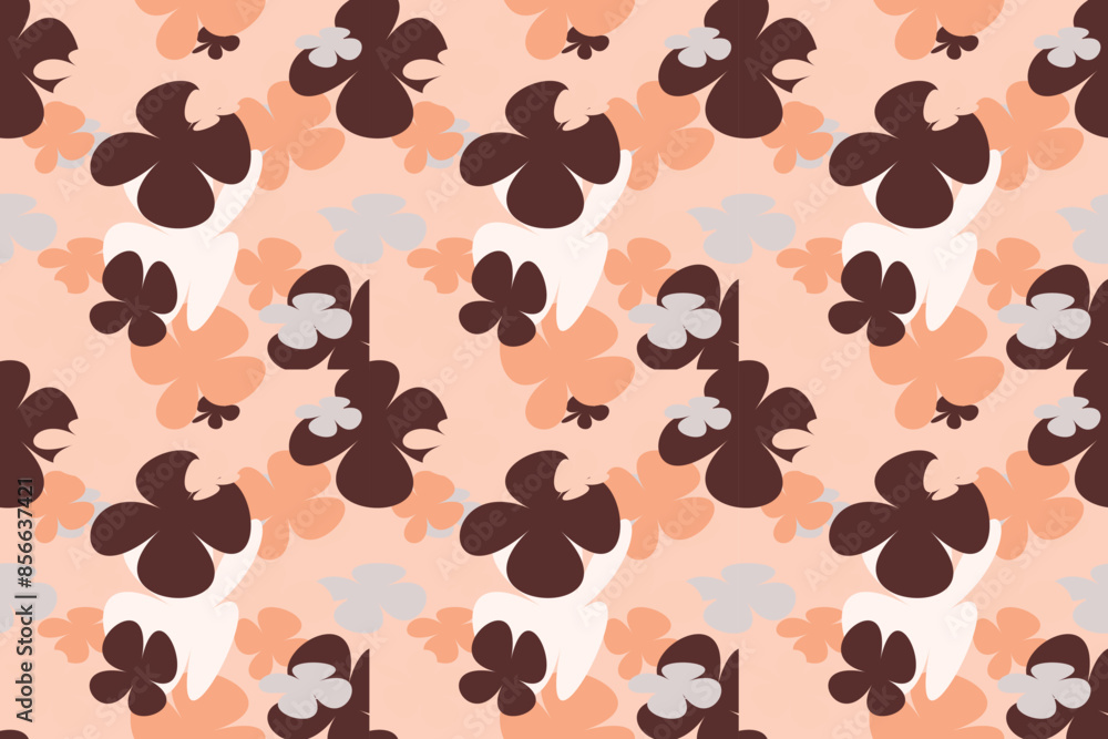 Fototapeta premium Floral Pattern Design With Simple Pretty, Little Floral Liberty Seamless Texture Background. Spring, Summer Romantic Blossom Flower Garden Seamless Pattern for Your Designs