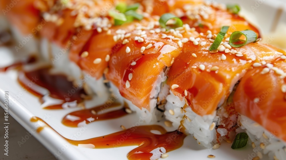 The Salmon Sushi Roll The Salmon Sushi Roll