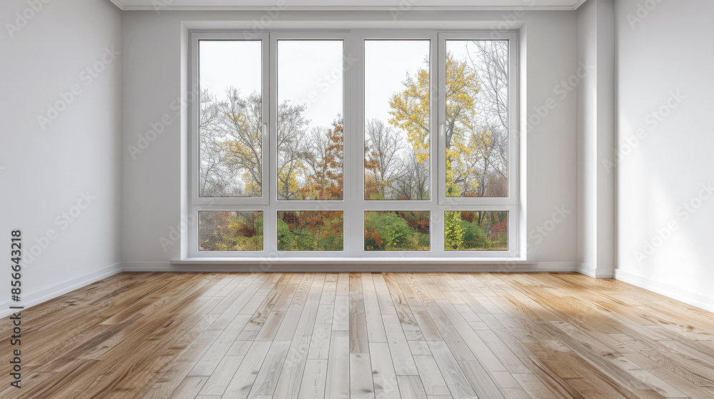 Window filling an empty apartment room with natural lighting. Residential interior design composition with copy space for an ad. Window filling an empty apartment room with natural lighting. Residential interior design composition with copy space for an ad.
