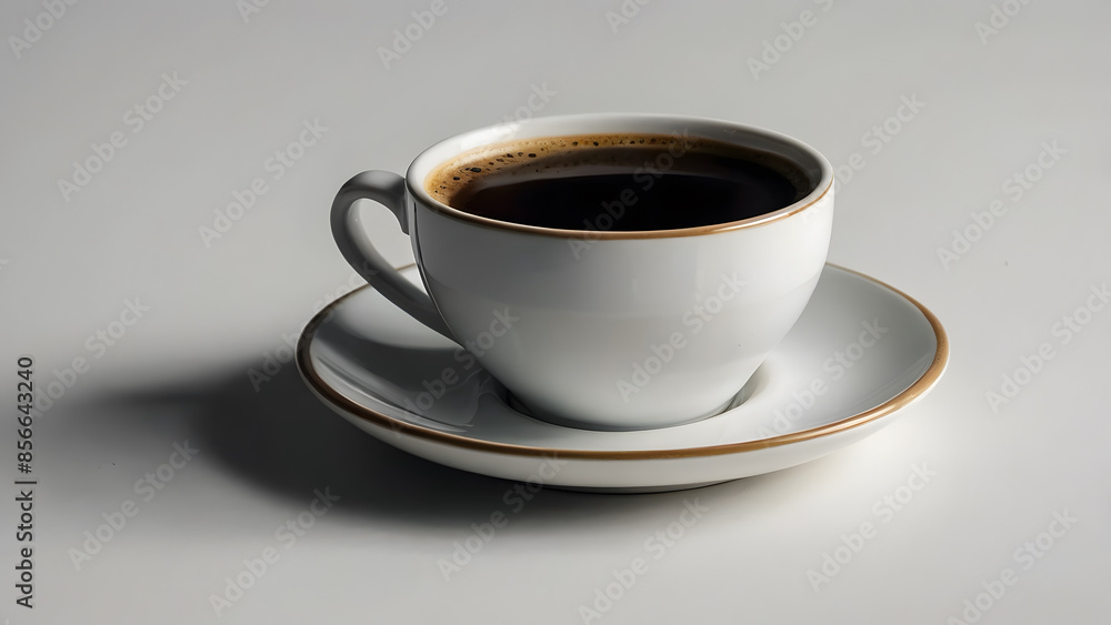 A cup of coffee with an isolated background A cup of coffee with an isolated background