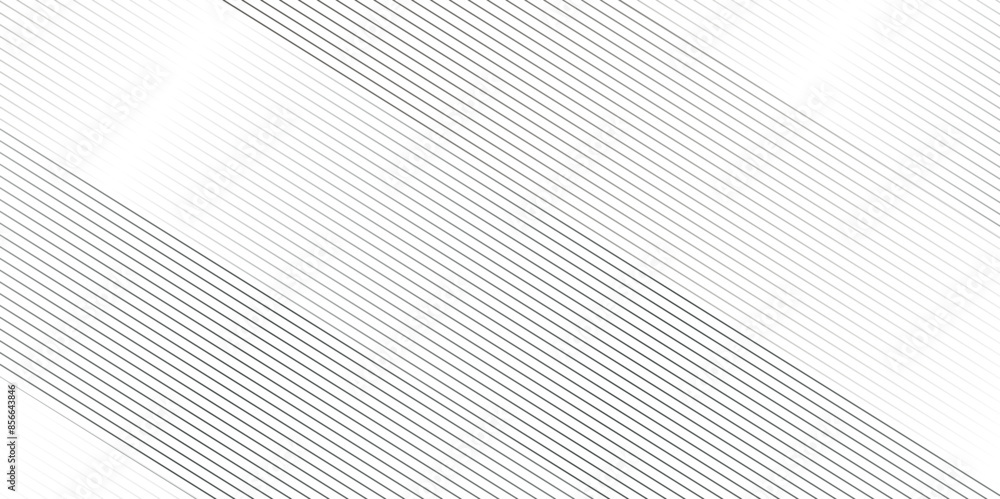 Naklejka premium Vector gradient gray line pattern Transparent monochrome striped texture, minimal background. Abstract background wave line elegant white striped diagonal line technology concept web texture.