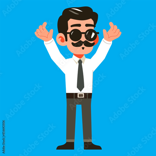 Cute Male Teacher Cartoon
