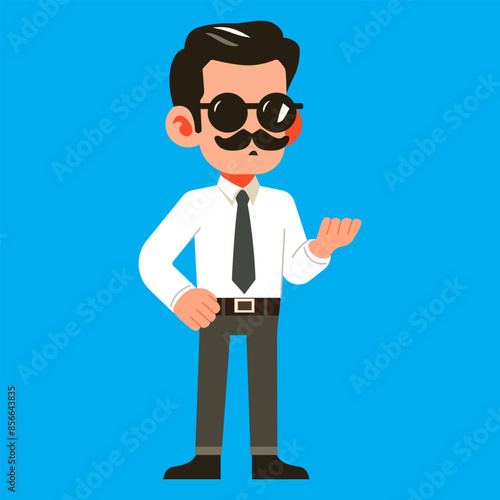 Cute Male Teacher Cartoon