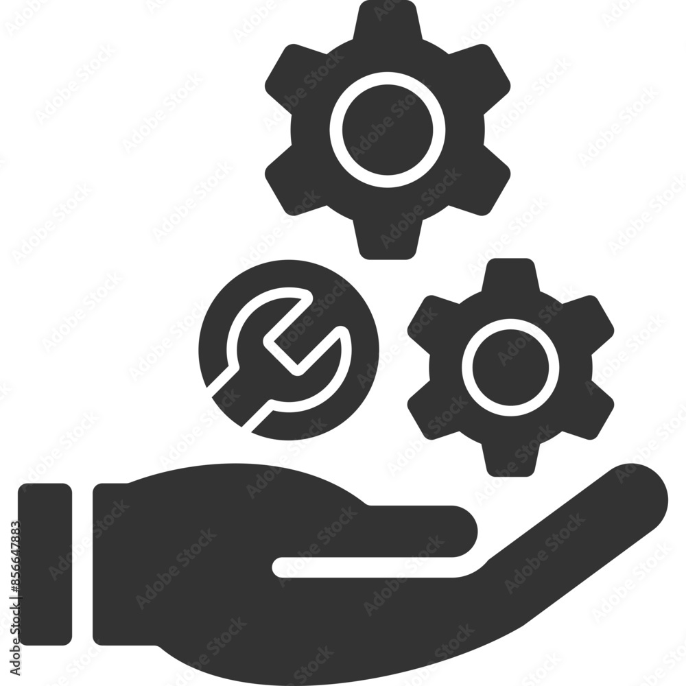 Gears Machinery Icon Gears Machinery Icon