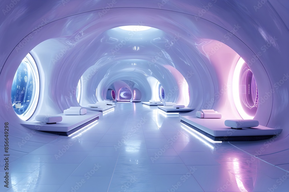 The Interior of a Highly Advanced,Self-Sustaining Habitat Designed for ...