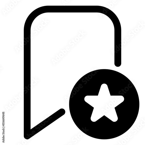 favorites glyph icon isolated on white background