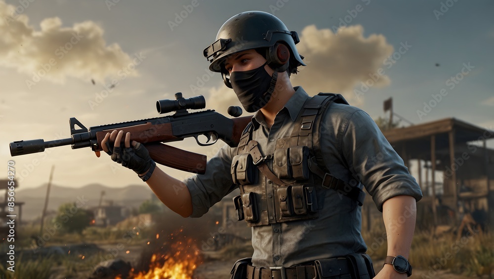 The weapon balancing updates in PUBG with other battle royale games ai_geneated The weapon balancing updates in PUBG with other battle royale games ai_geneated