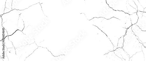 Vector marble pattern with white and black cracks Transparent texture.	