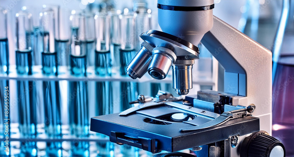 microscope in laboratory microscope in laboratory
