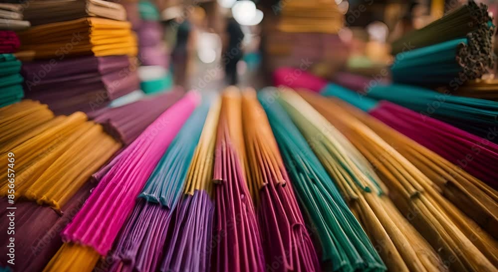 Rows of colorful incense sticks Rows of colorful incense sticks