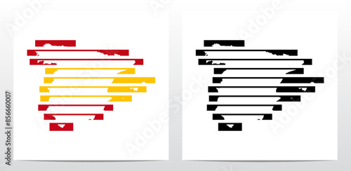 Behind Bars Prison Stripe Lines Map Of Spain