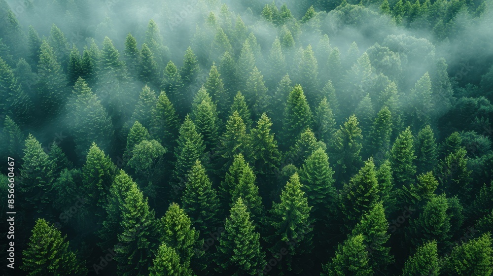 An aerial view of a dense forest enveloped in mist, featuring vibrant green treetops and a serene, foggy atmosphere, capturing the beauty and tranquility of nature from above.
An aerial view of a dense forest enveloped in mist, featuring vibrant green treetops and a serene, foggy atmosphere, capturing the beauty and tranquility of nature from above.