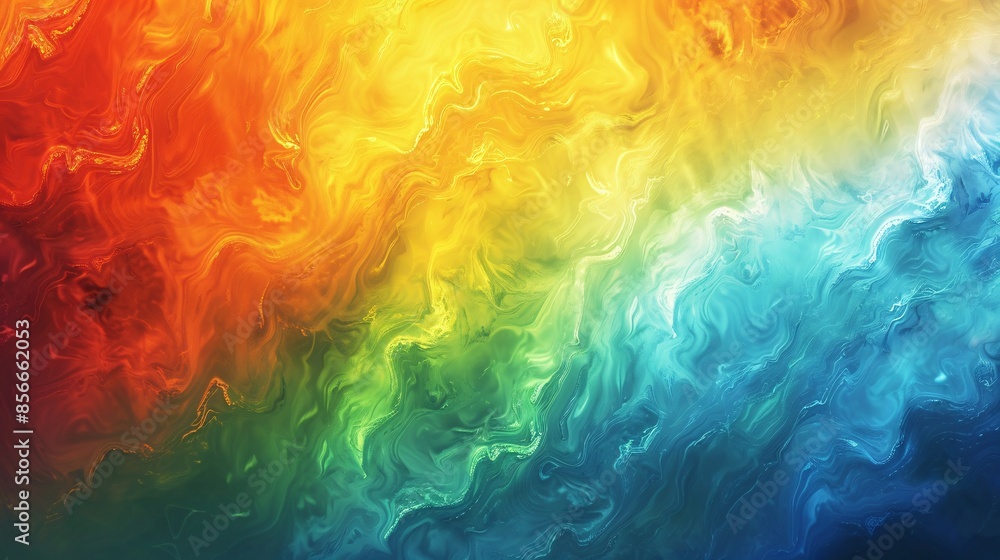 Abstract Swirling Colors of Warm and Cool Tones Abstract Swirling Colors of Warm and Cool Tones