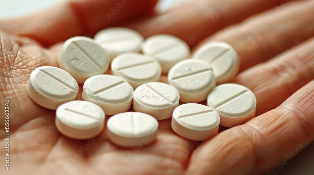 A detailed close-up of tablets delicately cradled in a hand, evoking themes of healthcare and treatment. The image focuses on the textured surface of the pills against the skin.
A detailed close-up of tablets delicately cradled in a hand, evoking themes of healthcare and treatment. The image focuses on the textured surface of the pills against the skin.