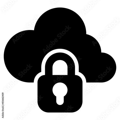 locked cloud icon
