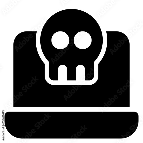 laptop infected icon