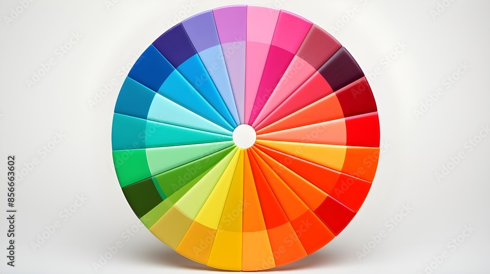 Fototapeta premium color wheel isolated on white background