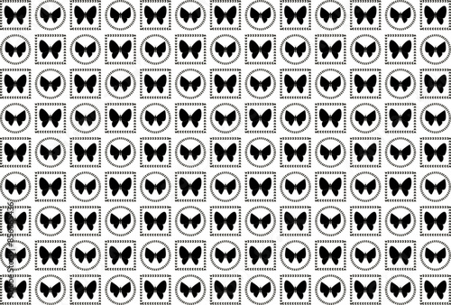 可愛い蝶々のパターン柄