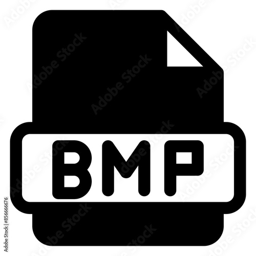 bmp glyph icon  vector illustration isolated on white background photo