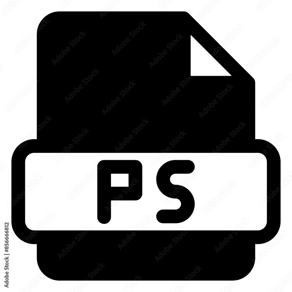 ps glyph icon vector illustration isolated on white background ps glyph icon vector illustration isolated on white background