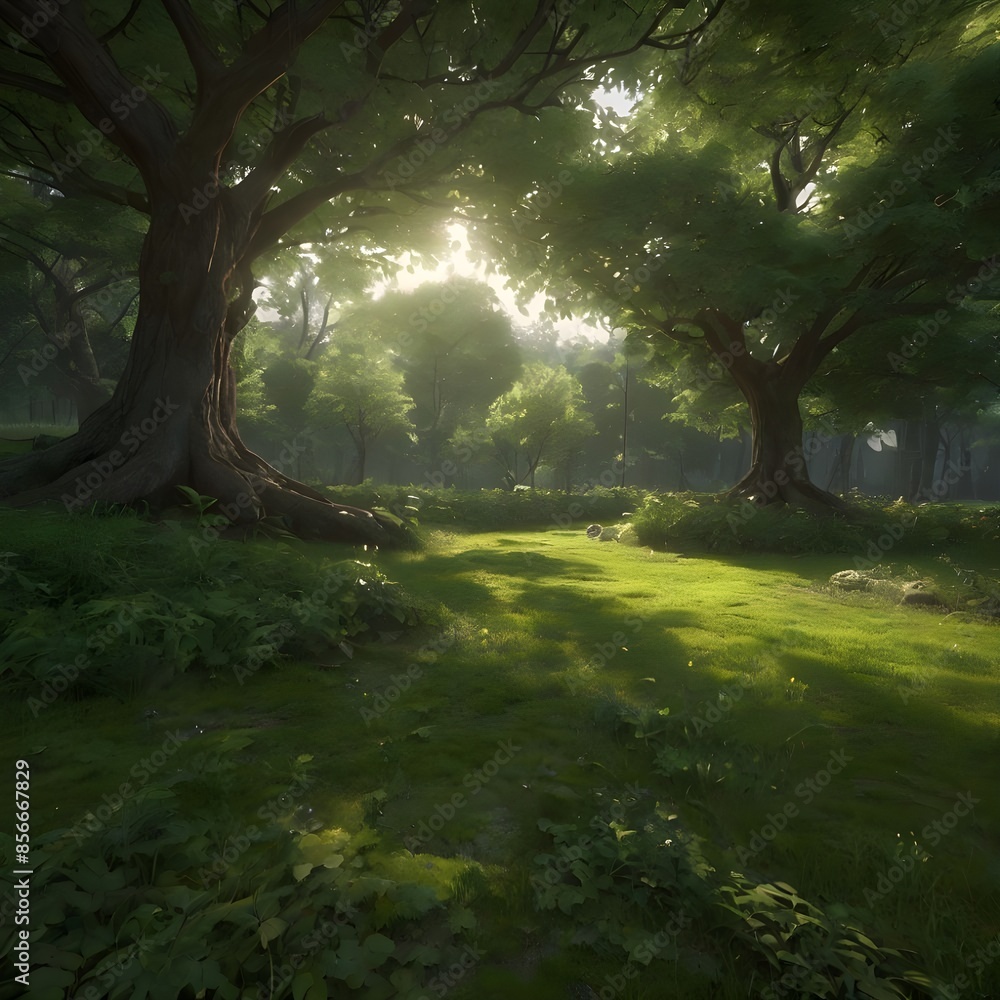 Fototapeta premium morning in the forest