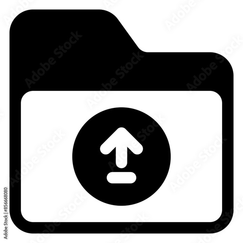 upload glyph icon vector illustration  isolated on white background