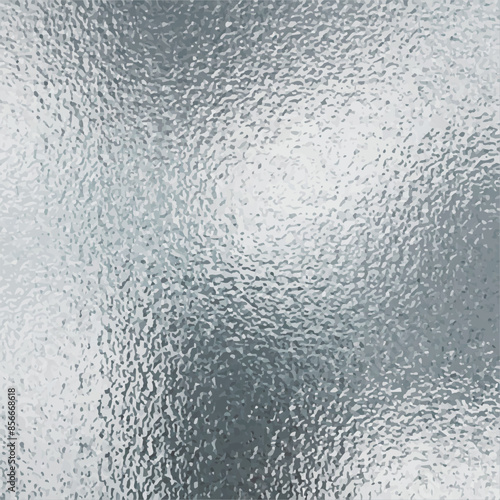 Texture, transparent, matte white and grey frosted glass, blur effect. Stained glass decorative background. Vector